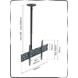 Kép 6/9 - Opticum AX Cinema mennyezetre rögzíthető TV konzol 32"-70"