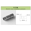 Kép 2/2 - F-114 RG6 kompressziós koax dugó