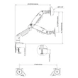 Kép 2/3 - F160 2 karos monitorkar