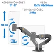 Kép 3/3 - F160 2 karos monitorkar