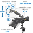 Kép 3/3 - H180FP monitorkar
