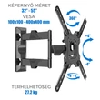 Kép 3/3 - P4 fali TV konzol 32-55", VESA400x400