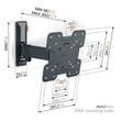 Kép 2/10 - Vogels TVM3223 TV fali konzol 19-43"