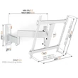 Kép 2/2 - Vogels TVM3443W TV fali konzol 32-65"