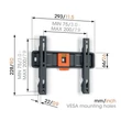 Kép 2/10 - Vogels TVM1203 TV fali konzol 19-50"