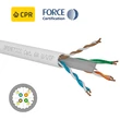 Kép 2/2 - Openetics Cat. 6A U/UTP merev LSZH Cca s1a d1 a1 adatkábel, 500 m dob, fehér