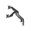 Kép 6/13 - Monitor&TV tartókonzol - dupla karos, teleszkópos - asztallapra rögzíthető - 62 cm, 30"
