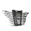 Kép 1/7 - Racsnis csillag-villáskulcs készlet - 8,10,13,14,15,17,19, 21 mm - flexibilis fejjel