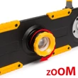 Kép 7/9 - LED reflektor - akkumulátoros, dimmerelhető, fókuszálható - 1500 lumen