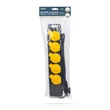 Kép 2/2 - Kültéri elosztó fedéllel - 1,5 m - 5 x 230V - 3 x 1,5 mm2, gumi  - IP44