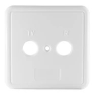 Fedlap TV/Rádió fali aljzatokhoz - fehér