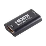 HDMI erősítő, fém, 4K30Hz, fekete