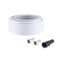 Koax kábel szett, csatlakozókkal - hossz 25 m