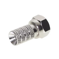 F csatlakozó 4mm-es koaxra, 5db/csomag