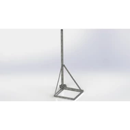 Antennaállvány lapostetőre (egy betonlapos) 