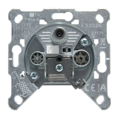 Triax FS 302 F sat/TV/rádió fali aljzat ( 5702663061514 )