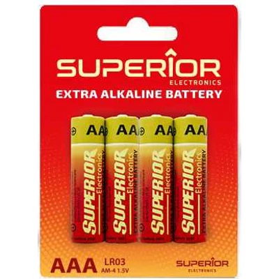 Superior alkáli elem AAA (4db) 