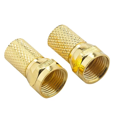 F csatlakozó 4mm aranyozott 