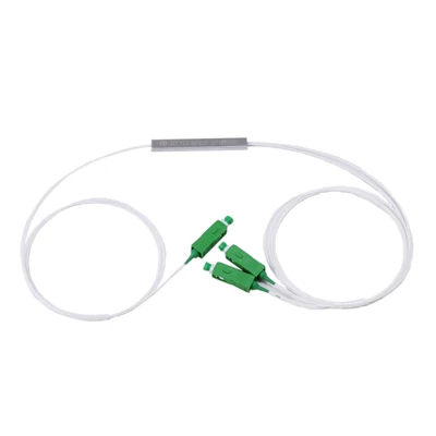 Optikai osztó PLC 1x2, SC/APC csatlakozóval 