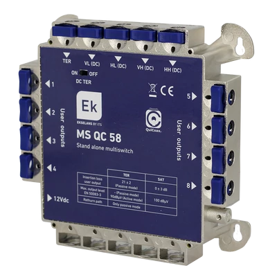 Ekselans MS QC58 5x8 Quicoax multiswitch ( 090012 )