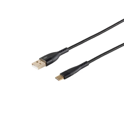 BlackCotton USB-A - USB-C kábel, 1m ( 20-71025 )