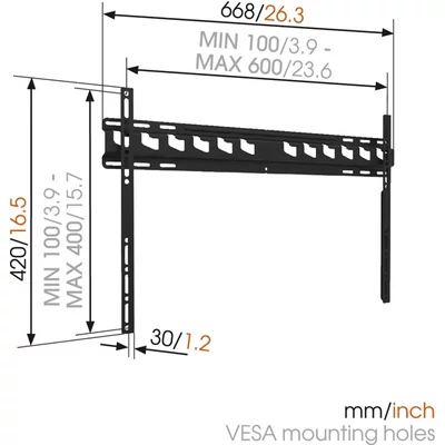 Vogels MA4000 TV fali konzol
