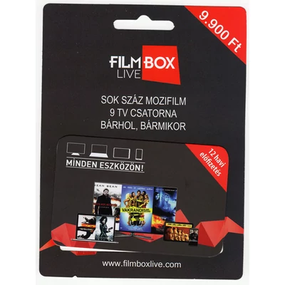 Filmbox LIVE éves kártya 