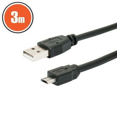 USB - microUSB kábel 3m 