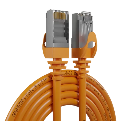 Openetics Cat. 8 S/FTP LSZH patchkábel, 5 m, narancssárga