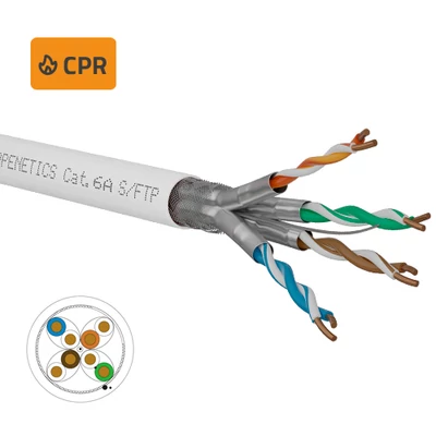 Openetics Cat. 6A S/FTP merev LSZH Dca s2 d2 a1 adatkábel, 500 m dob