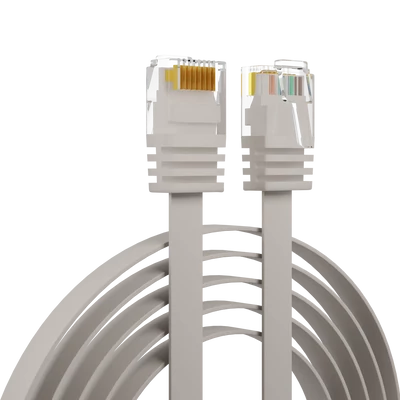 Openetics Cat. 6 U/UTP LSZH lapos patch kábel, 0,5 m, fehér, FLAT Patch modell