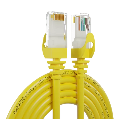 Openetics Cat.6 U/UTP LSZH patch kábel, 5 m, sárga színű