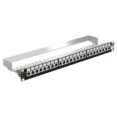 Openetics 1U 24 portos Cat.6 árnyékolt patch panel