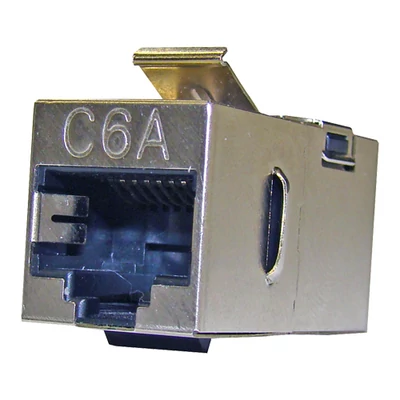 Openetics Cat.6A árnyékolt dupla RJ45–RJ45 aljzat adapter