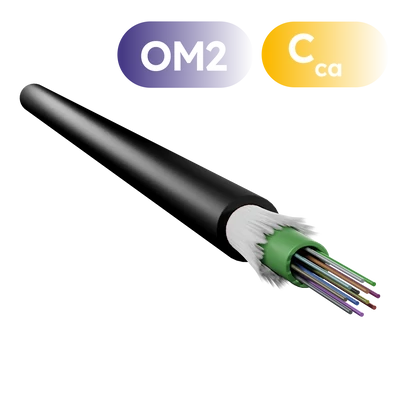 Openetics dielektromos páncélozott optikai kábel Cca s1a d1 a1 LSZH OM2 50/125 µm, 24 szálas, fekete
