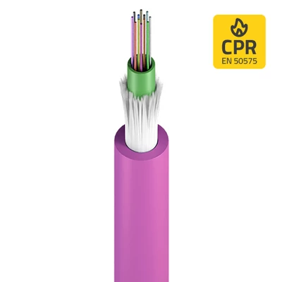 Openetics dielektromos páncélozott optikai kábel Cca s1a d0 a1 LSZH OM4 50/125 µm, 8 szálas, fekete