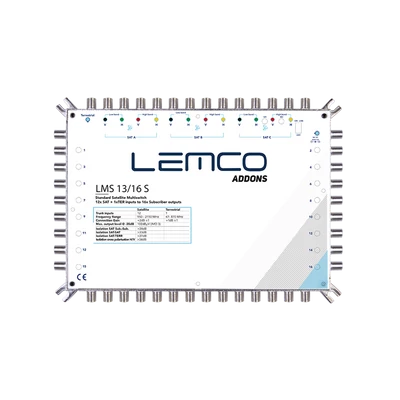 Lemco LMS1316S Multiswitch 13X16 tápegységgel