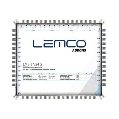Lemco LMS1724S Multiswitch 17X24 tápegységgel