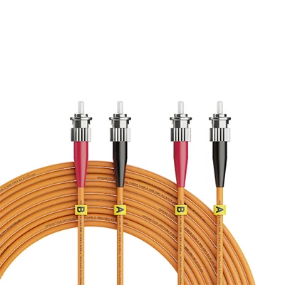 Openetics OM1 duplex optikai patch kábel ST–ST, 62,5/125 µm, PC, 1 m, narancssárga