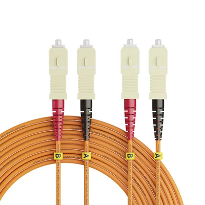 Openetics OM2 duplex optikai patch kábel SC–SC, 50/125 µm, PC, 80 m, narancssárga