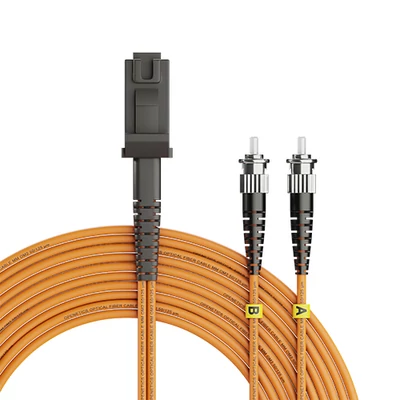 Openetics OM2 duplex optikai patch kábel MTRJ–ST, 50/125 µm, PC, 5 m, narancssárga