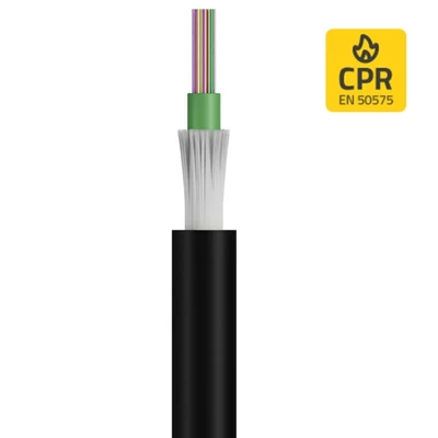 Openetics dielektromos páncélozott optikai kábel OS2 9/125 µm, 12 szálas, fekete