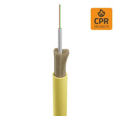 Openetics dielektromos páncélozott optikai kábel G-657A2, 2 szálas, Dca s1 d1 a1, elefántcsont, 500 m tekercs