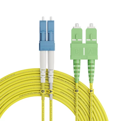 Openetics OS2 monomódusú duplex optikai patch kábel SC-APC/LC-PC, 9/125 µm, 2 m