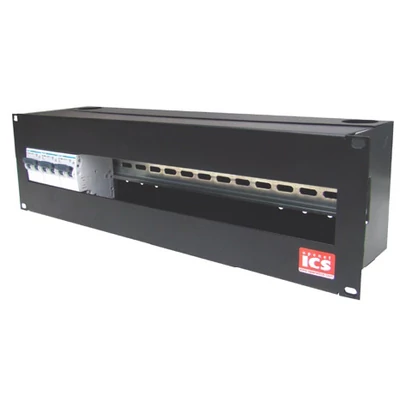 Openetics – 19"-os panel DIN sínnel, 3U, 24 pólus befogadására alkalmas