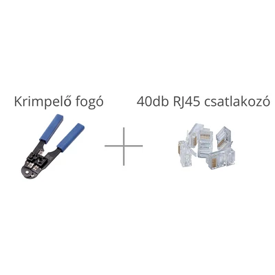 UTP krimpelő + ajándék 40db RJ45 dugó 