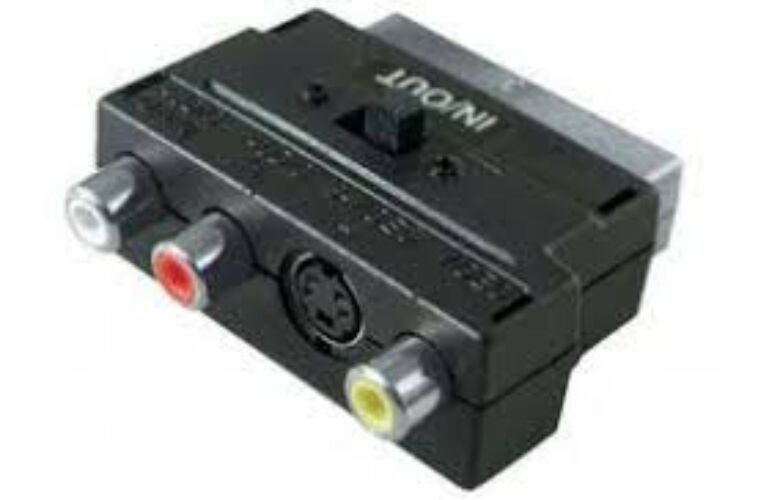 Scart - RCA adapter (irányváltós)